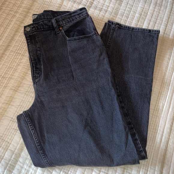 Denim - Abercrombie curls love 90’s straight ultra high rise